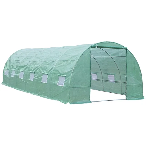 "Polytunnel greenhouse 8x3x2m plant house image"