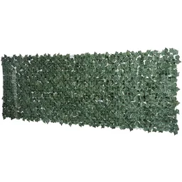Privacydoek kunsthaag wanddecoratie 1x3m donkergroen