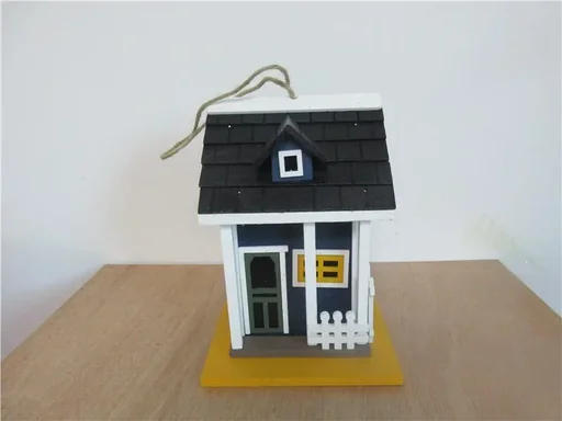 "Tit nesting box "Sepp" blue/white image"