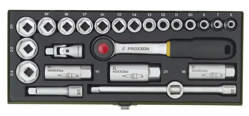 "Socket wrench set, 3/8" (24 pieces) image"