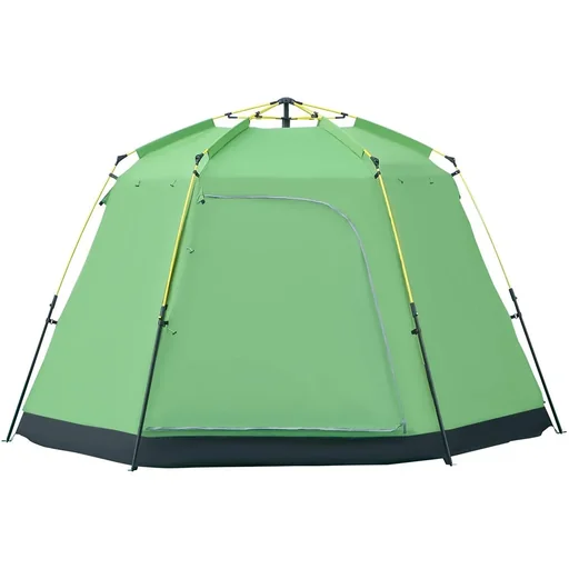 "Camping tent for 6 people - Green/Black - 320 x 320 x 180 cm image"