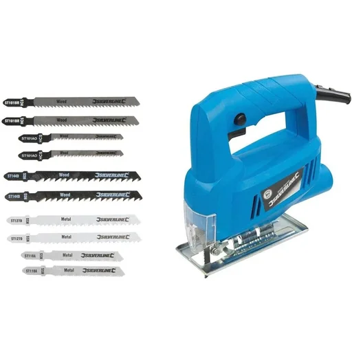 "Jigsaw 350W including 10-piece saw blade set image"
