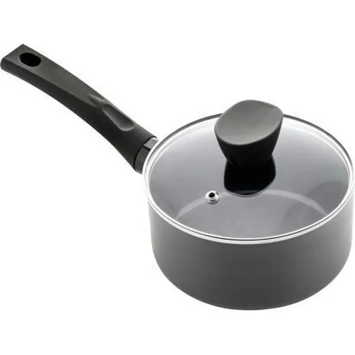 "Cooking pot with lid - 18 cm - Black image"