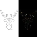 LED Reindeer Christmas Metal Warm White
