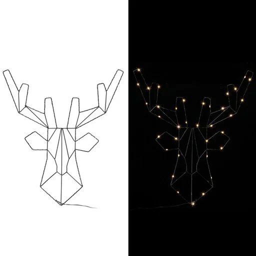 "LED Reindeer Christmas Metal Warm White image"
