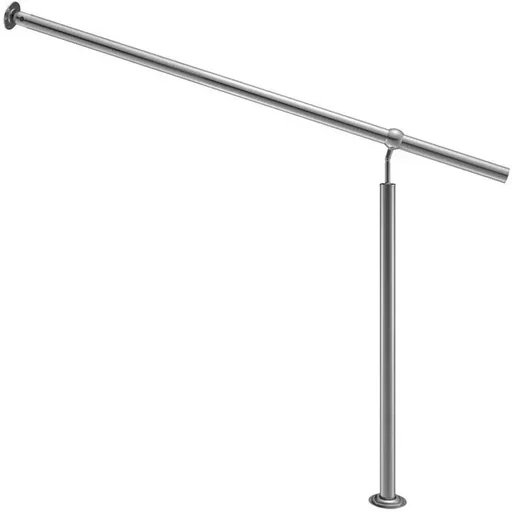 "Railing - Steel - Stainless Steel - 120 x 89 cm - Silver image"