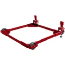 Transport roller for machines - Adjustable - 410 kg - 2 wheels with brake