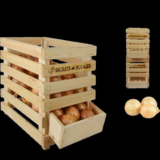 "wooden onion box image"