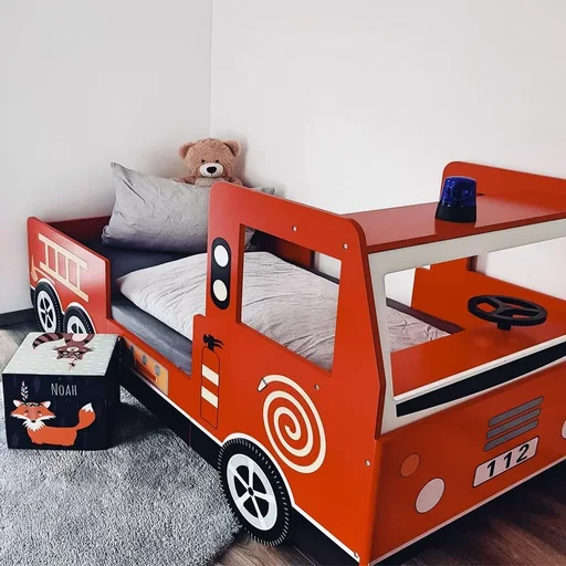 "Children's fireman bed Noah 200x90 cm image"
