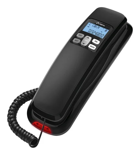"Corded large-button telephone with LCD display image"