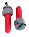 Replacement valve with suction cup, 100 mm, red, 2-pack