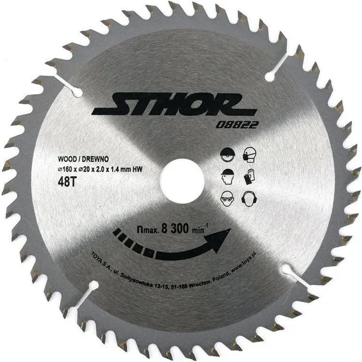 "NL circular saw blade Ø160 mm - 48 T - inner diameter 20 mm image"