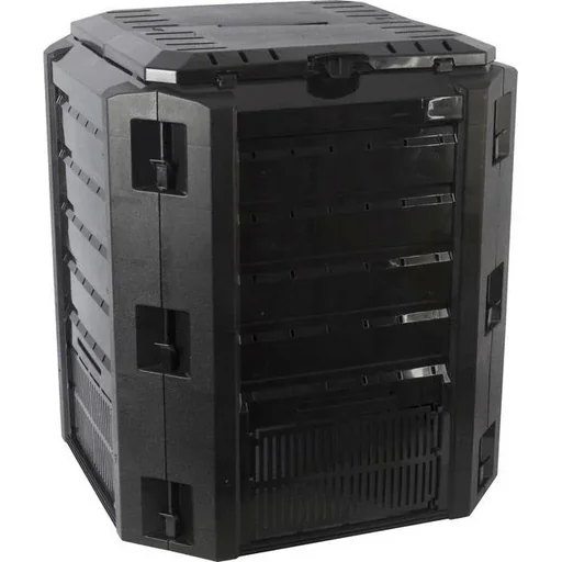 "Compost bin for garden baking, black | 380 liters | 72 x 72 x 83 cm image"
