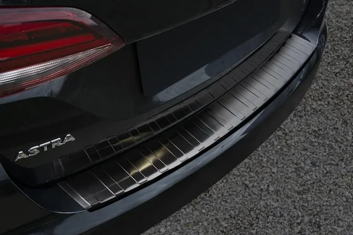 "Stainless steel loading sill protector for Opel Astra V (K) Sports Tourer (Estate) - graphite / black, built from 2015> image"
