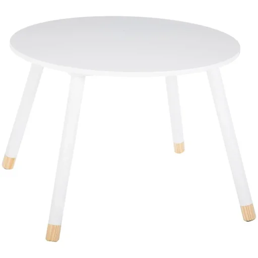 "Children's table round - white - 60x60x43 cm image"