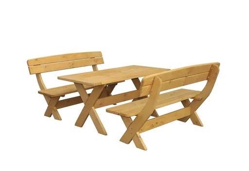 "Wooden furniture Munich honey brown image"