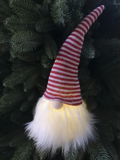 "LED fabric gnome image"
