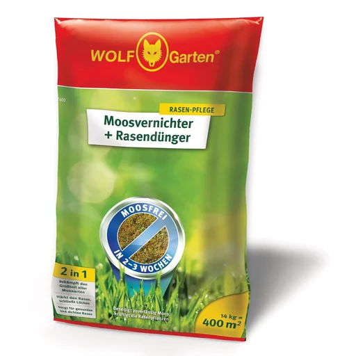 "Moss killer and lawn fertilizer SW 400, 14 kg for 400 m² image"