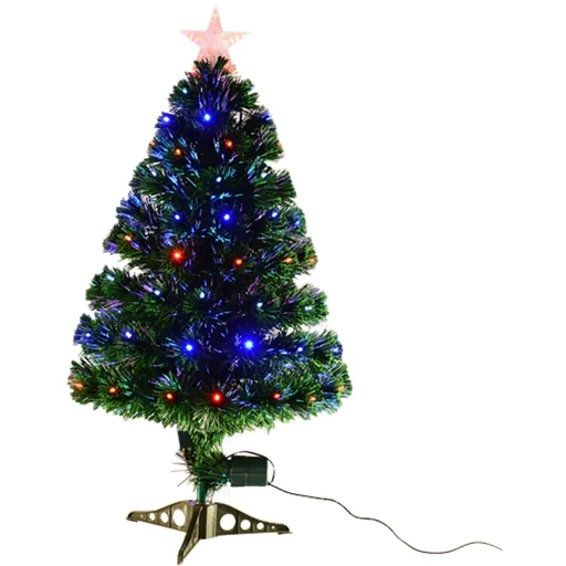 "Christmas tree fir tree 90 LEDs star green 48x90cm image"