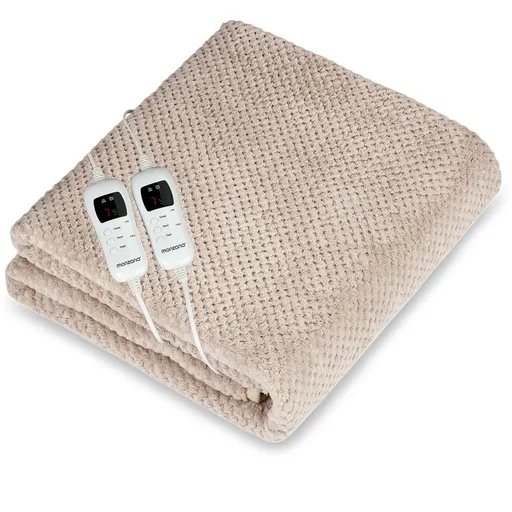 "Electric blanket 3-layer comfort, 7 heating levels, off function Double image"