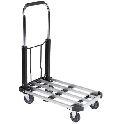 "Aluminum platform trolley - 725 x 475 x 750 mm - Max. load capacity 150 kg image"