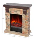 Electric fireplace "Kitzbühel" with remote control
