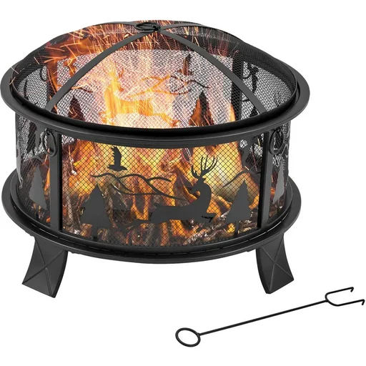 "Fire basket with lid 60 x 46 cm image"
