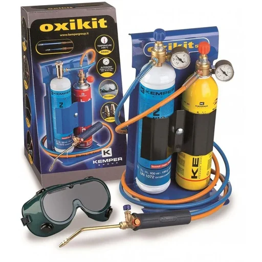 "555KM Autogenous Welding and Brazing Torch Complete Set with Nanometer - 110Bar Nova Set - max. 3300°C image"