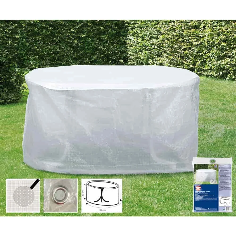 "Transparante beschermhoes tuintafel 125x83cm image"