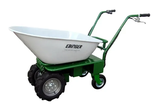 "Donkey Plus electric wheelbarrow with lead battery image"