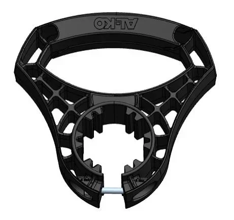 "Maneuvering handle for support wheel, Ø 60 mm image"
