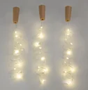 Bottle corks with illuminated LEDs - set of 3