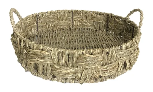 "Tray basket made of seagrass image"