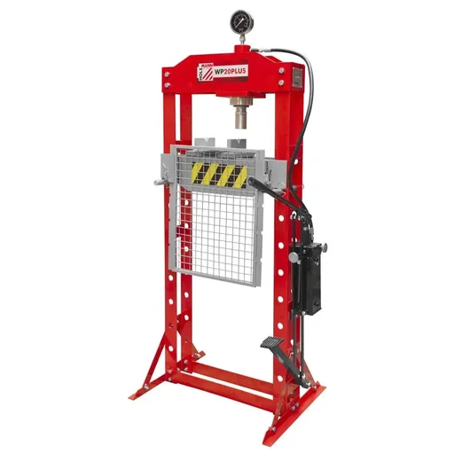 "Workshop press 20 tons with pressure gauge image"