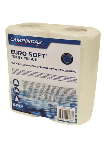 "Euro Soft Toilet Paper Toilet Paper for Chemical Toilets, 4 Rolls image"