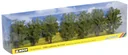 Deciduous trees, 7 pieces, approx. 8 cm high