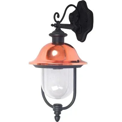 "VT-852 wall light classic design - glass/aluminum - bronze - E27 image"