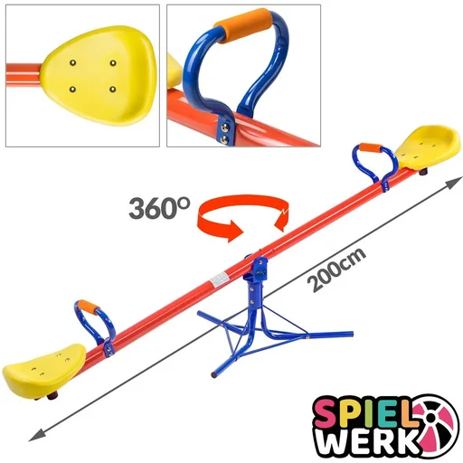 "Children's rocker 360° rotatable 200x67x70cm image"