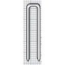 10 mm tacker round staples, 1,000 pieces for cables