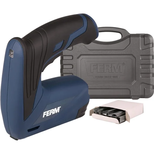 "ETM1005 Li-Ion Tacker 3.6V/1.5Ah - Soft grip - LED work light - Incl. quick charger (USB), 1000 staples (6m image"