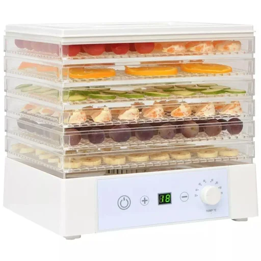 "Food dryer with 6 trays 250 W white image"