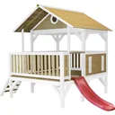 Meeko Playhouse Brown/White - Red Slide