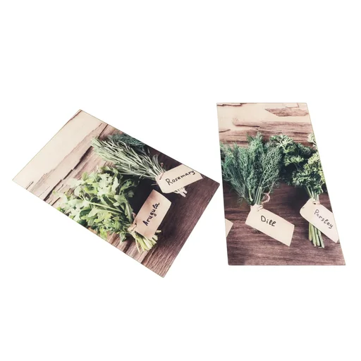 "Stove cover plate, 2 pieces "Herbs" image"