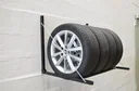 Tire wall shelf - foldable