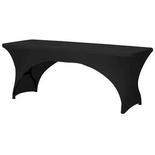 "Protective cover for rectangular table - Stretch - 75 x 180 x 74 cm - Black image"