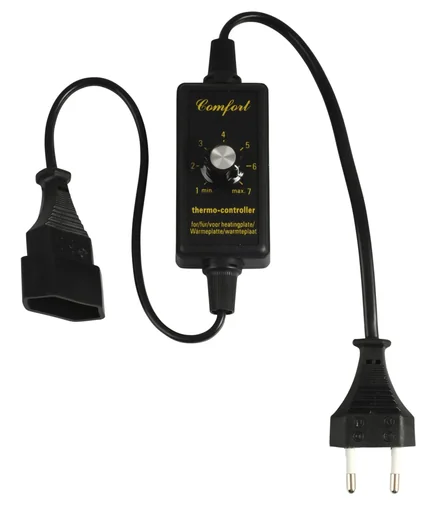 "Stepless temperature controller 20-100%, with plug and mating connector image"