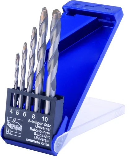 "Concrete drill bit set 5-piece, 4 - 10 mm image"