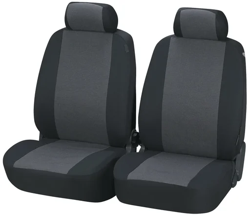 "Car seat covers Pineto grey for 2 front seats image"