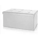 "2-in-1 Sofa 80cm with Storage Space White image"