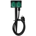 Garden socket - outdoor socket with ground spike and power cable